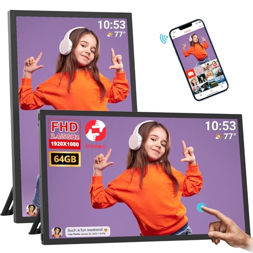 Frameo スマートフォトフレーム　21.5インチ Amazon | 64GB FRAMEO 21.5インチ デジタルフォトフレーム Wi-Fi